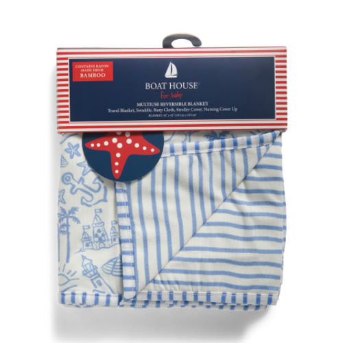 Baby Coastal Linework Stroller Blanket | Baby Gear & Essentials | Marshalls