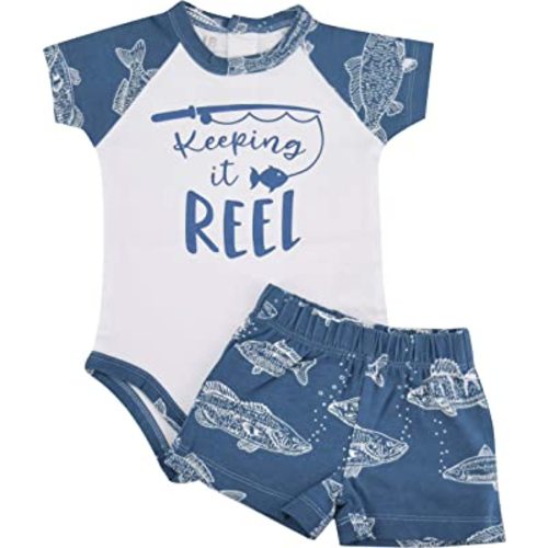 Unique Baby Boys Keep it Reel Dad 1st Fathers Day Fishing Romper Outfit