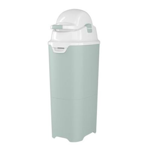 Foundations Tall Diaper Pail with Airtight Lid - Durable & Odorless Diaper Disposal, Holds up to 60 Newborn Diapers, Refill With Any Bags - Green