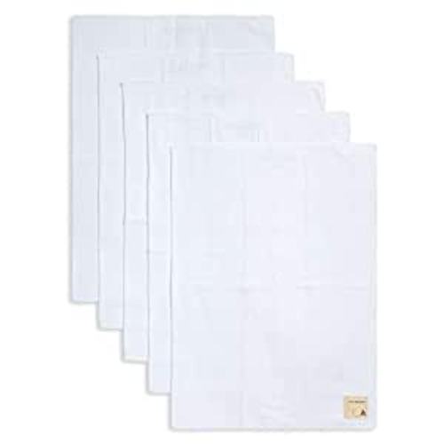 Amazon.com: Burt's Bees Baby - Burp Cloths, 5-Pack Extra Absorbent 100% Organic Cotton Burp Cloths, Cloud White Solids : Baby