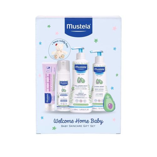 Mustela Welcome Home Baby Set - for Normal Skin - 4 pc
