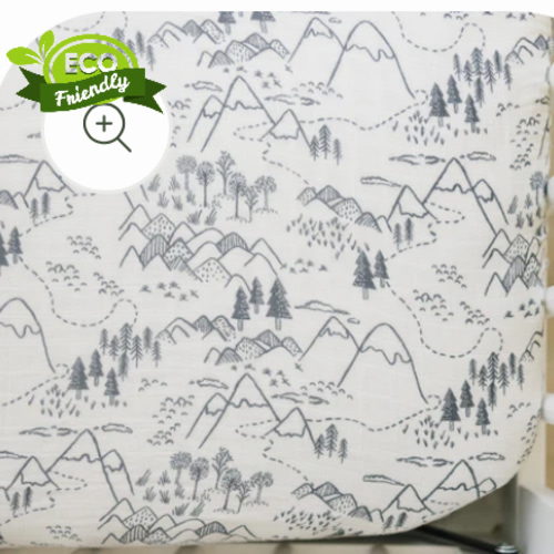 Summit Muslin Crib Sheet - Tenth & Pine - - Mebie Baby