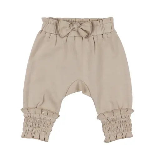 Organic Smocked Bubble Pants in Oatmeal – L'ovedbaby