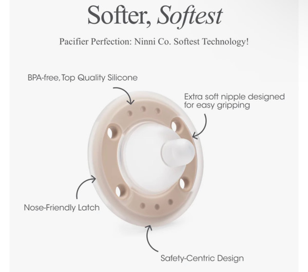 Ninni Pacifier Petal Pink 1 Pack