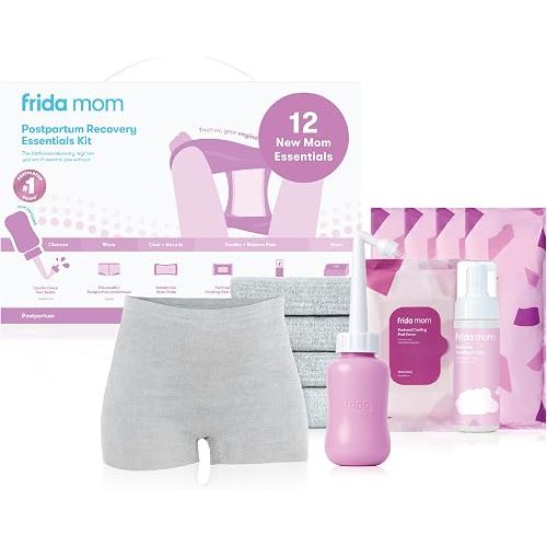 Frida Mom 11pc Postpartum Essentials Kit, Hospital Bag Basics for New Mom