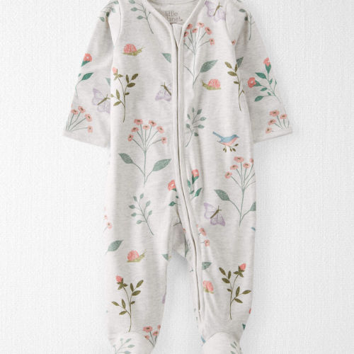 Botanical Butterfly Print Baby Organic Cotton Sleeper Pyjamas | Carter’s Oshkosh Canada