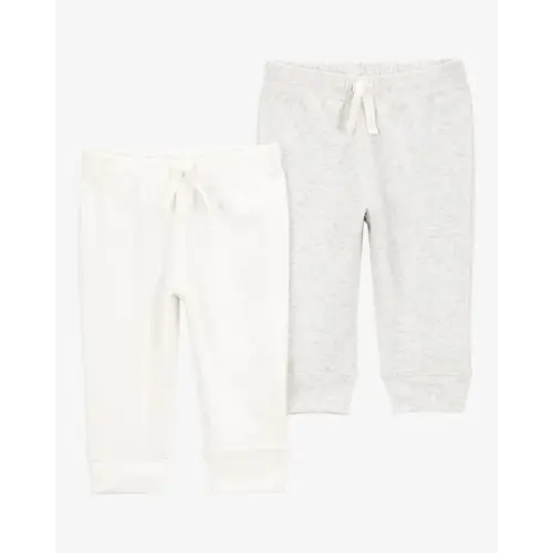 Baby 2-Pack Pull-On Pants - Ivory - Carter's | Carter's