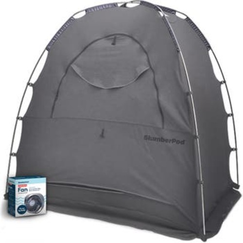 Blackout Sleep Tent & Portable Fan Set
