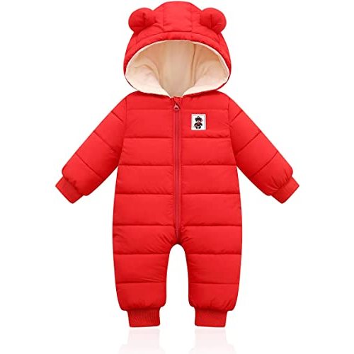 XMWEALTHY Baby Clothes Newborn Boy Girl Snowsuit Winter Coats Infant Jumpsuit Bodysuits Registry Essentials Stuff Gift