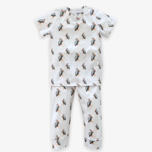 Velvet Fawn Short Sleeve Two Piece Jammies - Pete The Pelican