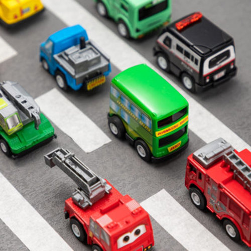 18 Pcs Friction Pull Back Play Car and Trucks Toy Vehicles Set | Wayfair