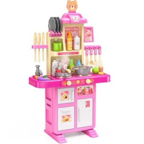 Lucky Doug Pretend Play Kitchen Toys for Toddlers Gilrs Ages 2-5, Toddlers Girls Toy Pretend Food - Kitchen Toys, Toddlers Educational and Interactive Toy Kitchen