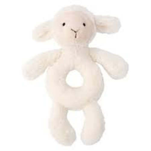 Jellycat Bashful Lamb Plush Stuffed Animal Ring Rattle – oh baby!