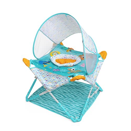 Bright Starts Disney Baby Finding Nemo Pop 'N Jump Foldable Activity Center, Indoor/Outdoor, Unisex, 6 Months+
