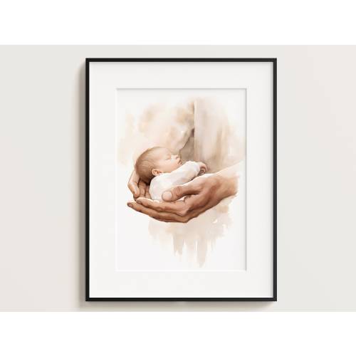 I am a Child of God, Baby Nursery Art, Children in Christ, Newborn, Bible print, Bible art, Bible wall art, Bible watercolor, home decor
