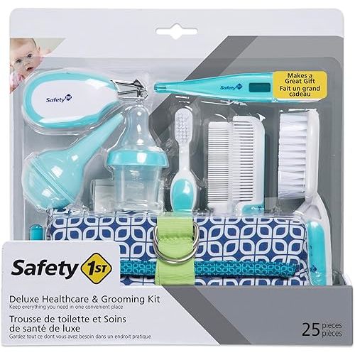 Safety 1st Deluxe 25-Piece Baby Healthcare and Grooming Kit (Arctic Blue)