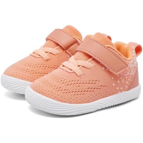 MORENDL Toddler Sneakers Baby Boys & Girls Barefoot Shoes Lightweight Breathable Walking Running Tennis Athletic Sport Shoes