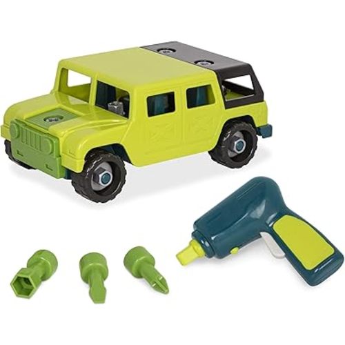 Battat – Construction Toys For Kids, Toddlers – Developmental Toy Vehicle Kit – Take Apart Truck With Screwdriver And Tools – Take-Apart 4X4 – 3 Years + – Take-Apart 4 X 4