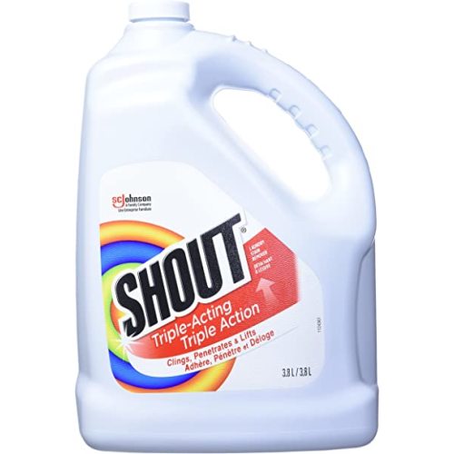 Shout Triple-Acting Laundry Stain Remover, Clings, Penetrates, and Lifts Tough Stains, 3.8L - 3.8 l (Pack of 1)