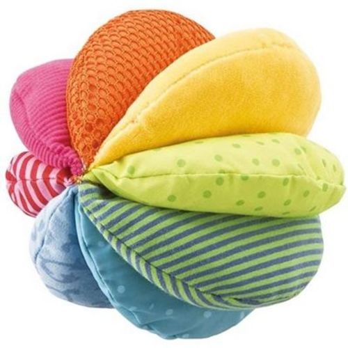 Haba Rainbow Fabric Ball - Machine Washable With 8 Different Sensory Effects