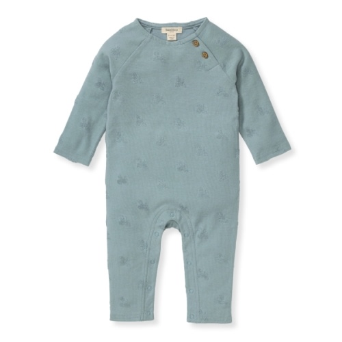 Raised Terry Bee Baby Boy Jumpsuit - Newborn