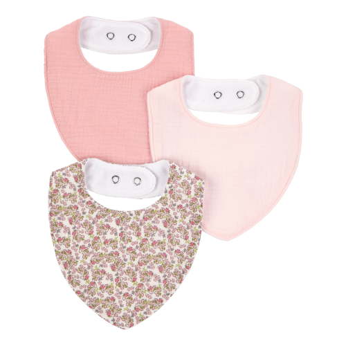 Carter's Child of Mine Baby Girl Bibs, 3-Pack, One Size