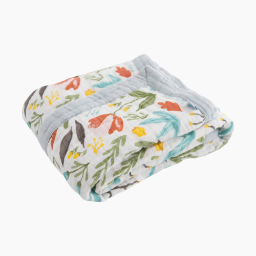 Little Unicorn Cotton Muslin Baby Receiving Quilt - Meadow