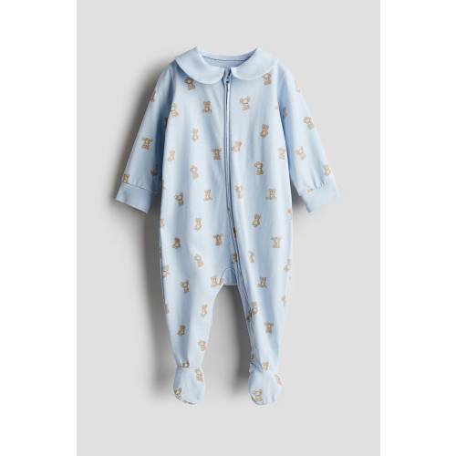 Pajama Jumpsuit with Collar