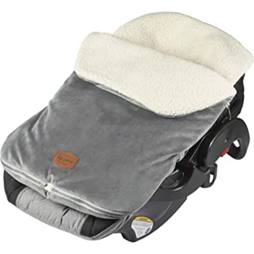 JJ Cole Bundleme - Original, Baby Bunting Bag, Winter Protection for Baby Car Seats and Strollers, Graphite