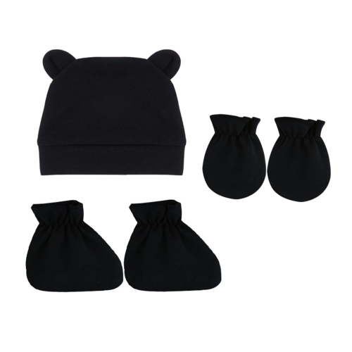 LowProfile Beanie Hat Winter Infant Baby Boys Cotton Baby Soft Skull Baby Boy's 0-12 Months Mittens Socks Set Cap Hats