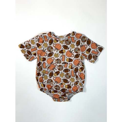 Football & Fall Bubble Romper