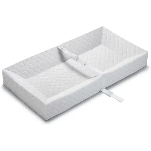 Summer by Ingenuity 4-Sided Changing Pad – Durable Quilted Changing Pad Made with Waterproof Material, Includes Infant Safety Belt with Quick-Release Buckle