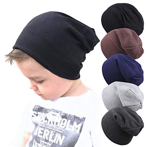 Whteian Baby Hat Baby Boy's Beanie Hats Cotton Skull Caps for Toddlers Kids Little Boys 0-5T