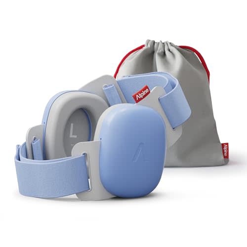 Alpine Muffy Baby - New & Improved Baby Ear Muffs Noise Protection for Babies and Toddlers - CE & ANSI Certified - Safe and Soothing Hearing Protection - Age 3-48 months- Approved by Babies - Blue