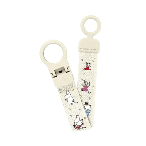 BIBS x Moomin Pacifier Clip Loop - Ivory