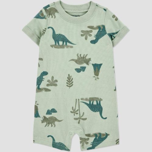 Carter's Just One You® Baby Boys' Dino Romper - Green Newborn