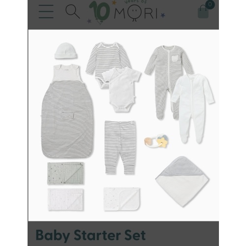 Baby Starter Set | Clothing & Accessories Set | Organic Pieces | MORI US