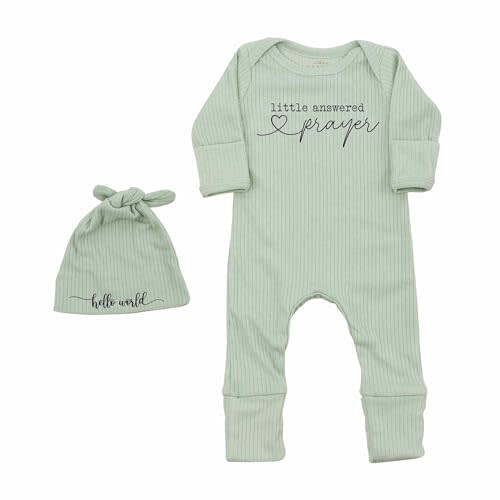 STALOFAZ Little Answered Prayer Bodysuit Infant Romper Baby Announcement 0-3 Months Clothes Cute Religious Boys Girls Outfit