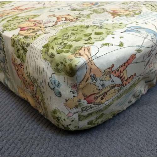 Fitted Crib Sheet Winnie the Pooh Tigger Eeyore Piglet Cotton Pack 'n Play Pillowcases Changing Pad Cover Bassinet Pad Cover Vintage Look