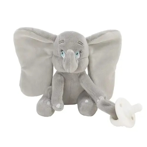 Disney Dumbo Grey Super Soft Plush Pacifier Buddy