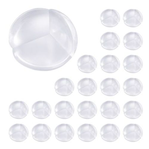 VEVOR Corner Protectors Baby Proofing, 24 Pack, Clear & Transparent Table Corner Guards Covers for Baby Safety, 1.34-inch Depth,0.28in Thickness,Clear