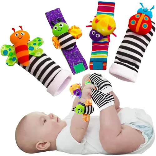 Baby Infant Rattle Socks Toys 3-6 to 12 Months Girl Boy Learning Toy