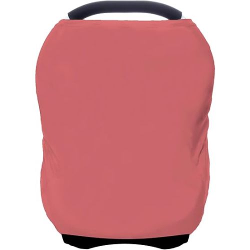 Car Seat Covers Baby - Multi-use Cover Carseat Canopy, Breathable Breastfeeding Cover, Car Seat Covers for Bbies, Boys & Girls Shower Gifts (Watermelon red)