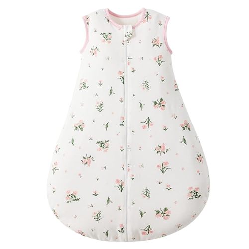 Duomiaomiao 1.5 TOG Baby Sleep Sack 100% Cotton Four Season Baby Wearable Blanket, Breathable Comfy Toddler Sleeping Sack