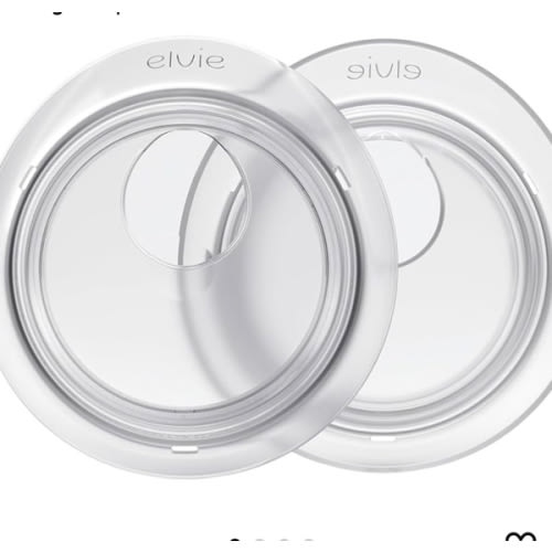 Elvie Catch Milk Collection Shells | Set of Two Discreet Leak-Protection Silicone Cups, Reuse Your Milk| Reusable Breast Shells Collect Up to 1oz | No More Wasted Milk or wasteful Breast Pads