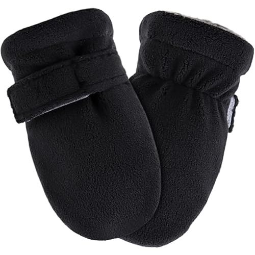 Zsedrut No Scratch Baby Mittens Toddler Infant Fleece Lined Gloves Winter Warm Mitten for Baby Boys Girls