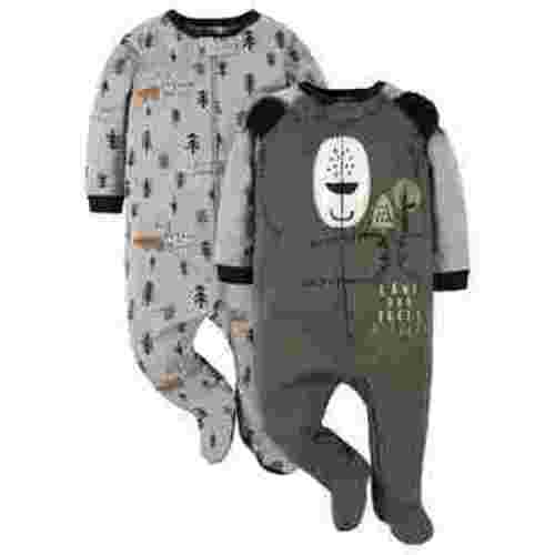 Gerber Baby Neutral Sleep ´N Play Footed Pajamas, 2-Pack, Sizes Preemie - 6/9 Months