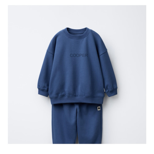 SWEATSHIRT AND JOGGER PANTS SET WITH TAG DETAIL - Bluish | ZARA United States