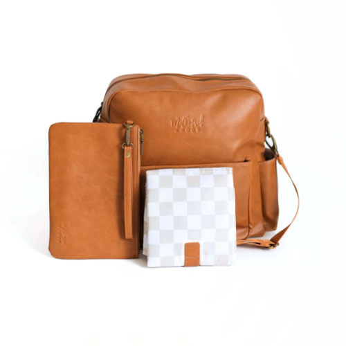 Brooklyn Backpack in Cognac with Wells Interior