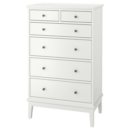 IDANÄS 6-drawer dresser - white 33 1/8x19 5/8x53 1/8 "